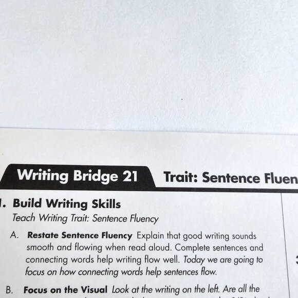 2 Rigby Literacy by Design: Writing(21) & Comprehension(10) Bridge Cards Grade 1 - Picture 12 of 13